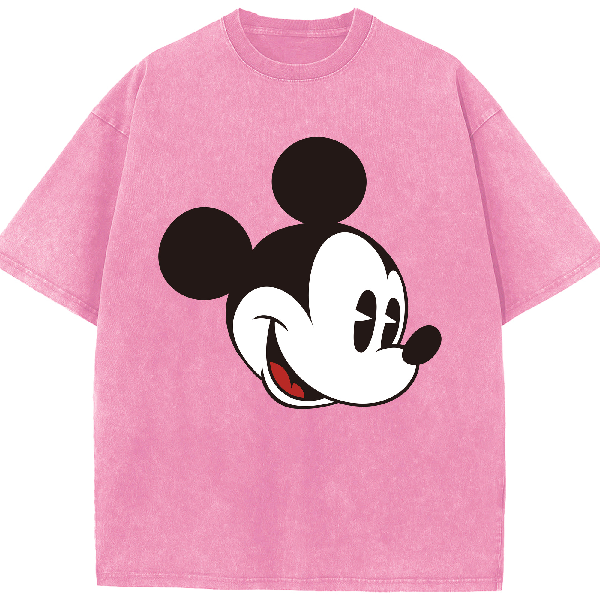 （画像用） ミッキーマウス Mickey Mouse 綿100% ヴィンテージ風 半袖Tシャツ（フロントプリント）